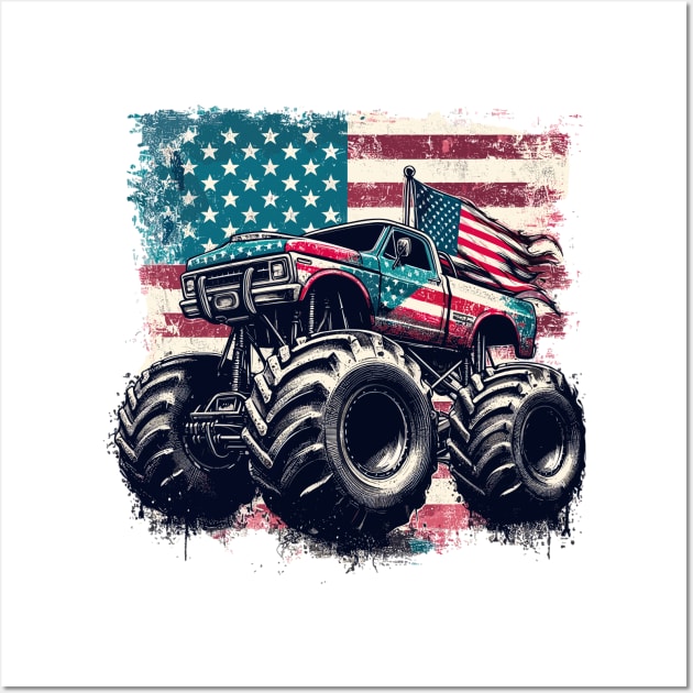 Monster Truck Wall Art by Vehicles-Art